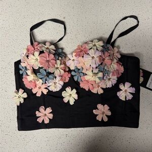 3D Flower Bustier